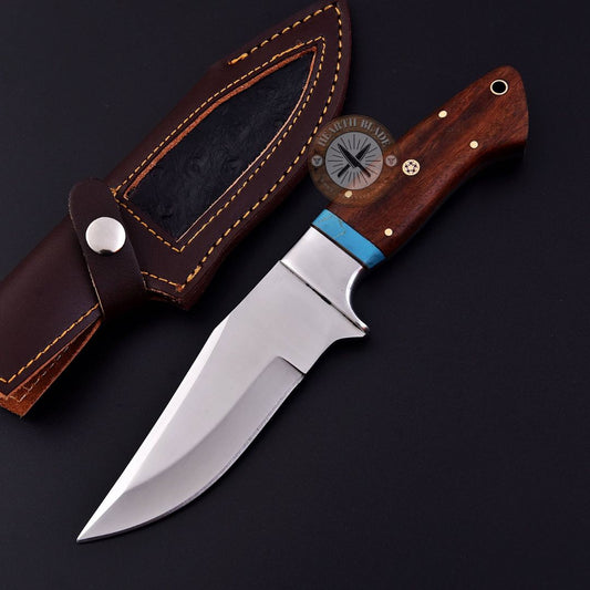 D2 knife Hand forged knife Rosewood