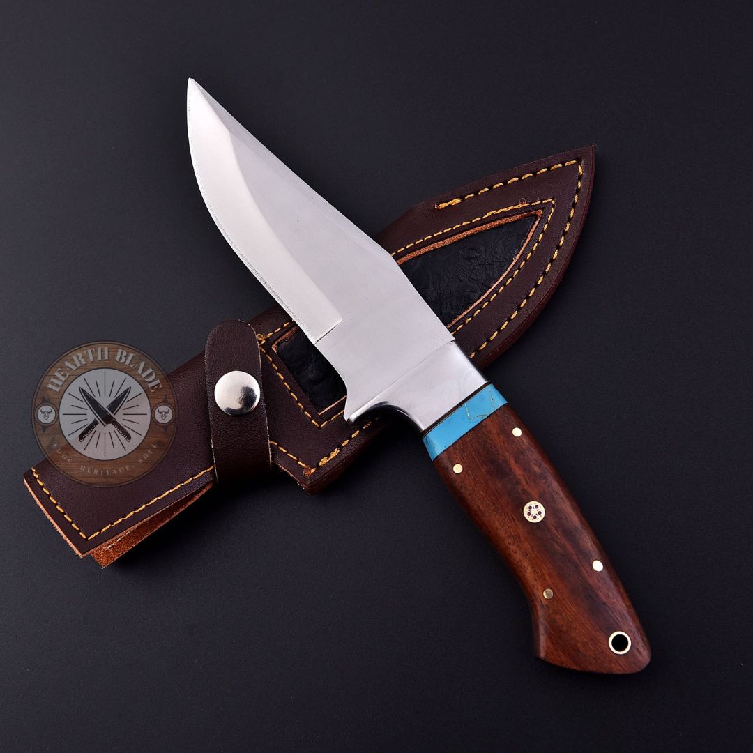 D2 knife Hand forged knife Rosewood